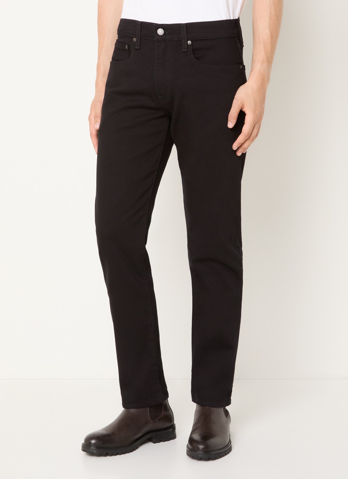 Levi's 502 slim fit jeans met gekleurde wassing - detail zwart