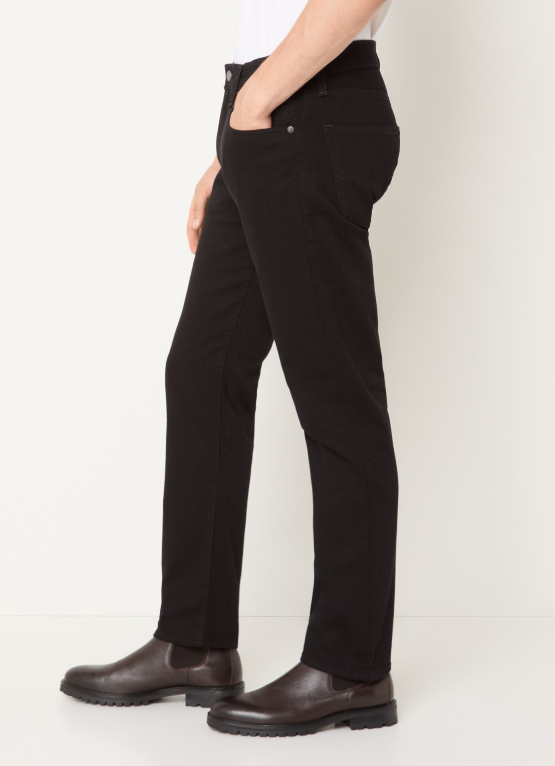 Levi's 502 slim fit jeans met gekleurde wassing - detail 2 zwart