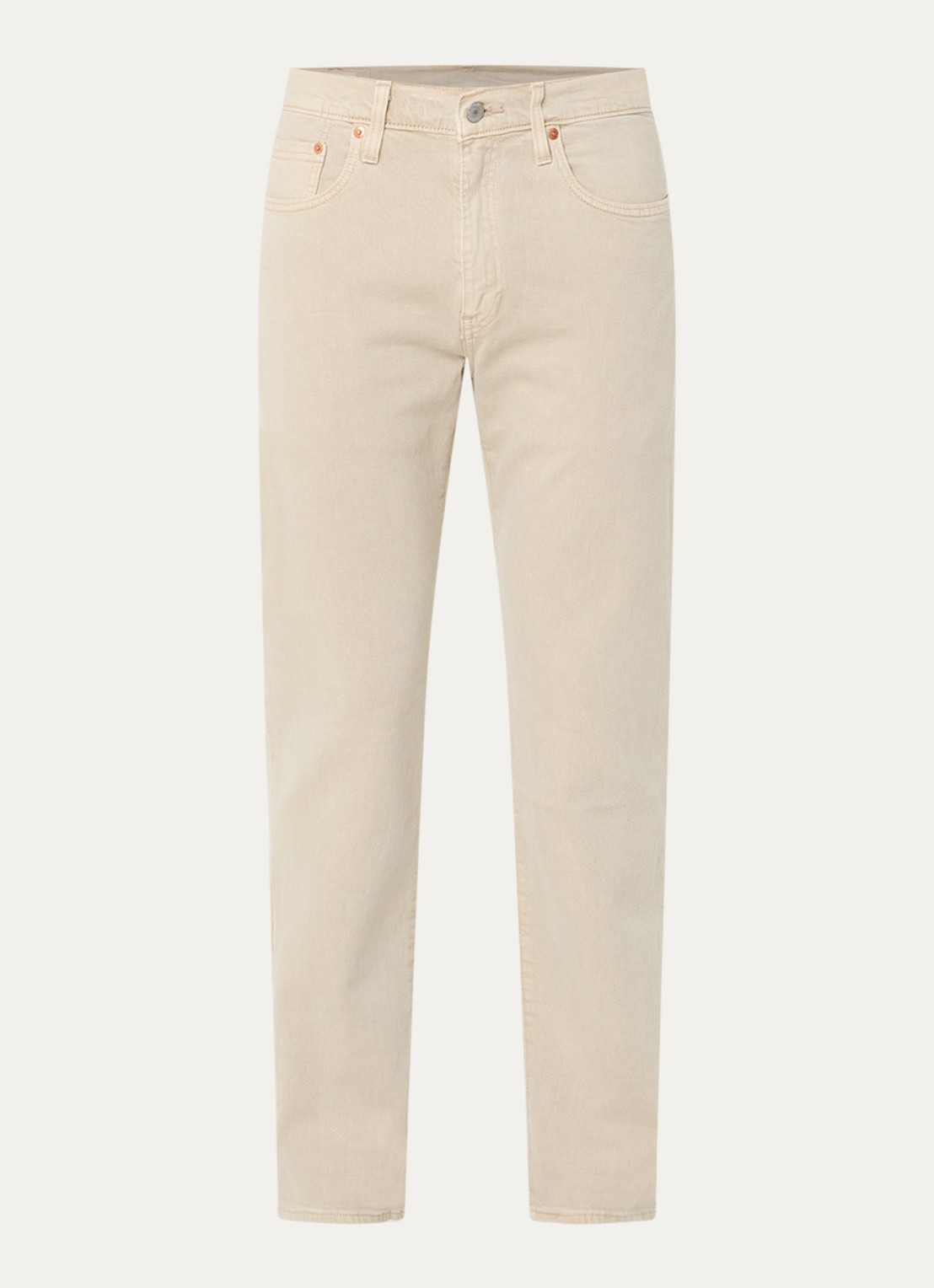 Levi's 502 slim fit jeans met gekleurde wassing - voorkant vanillegeel
