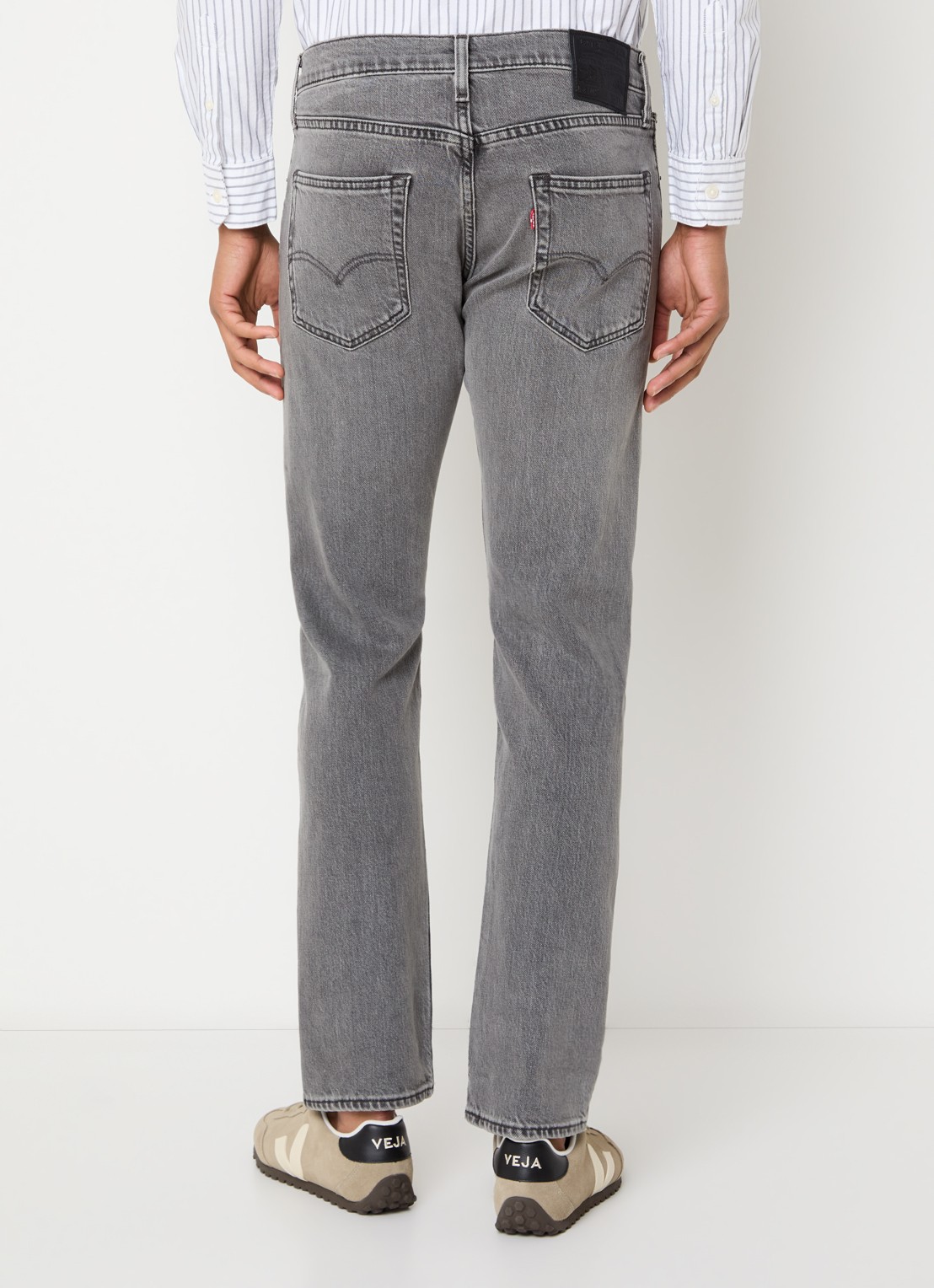 Levi's 502 slim fit jeans met gekleurde wassing - achterkant 3 grijs