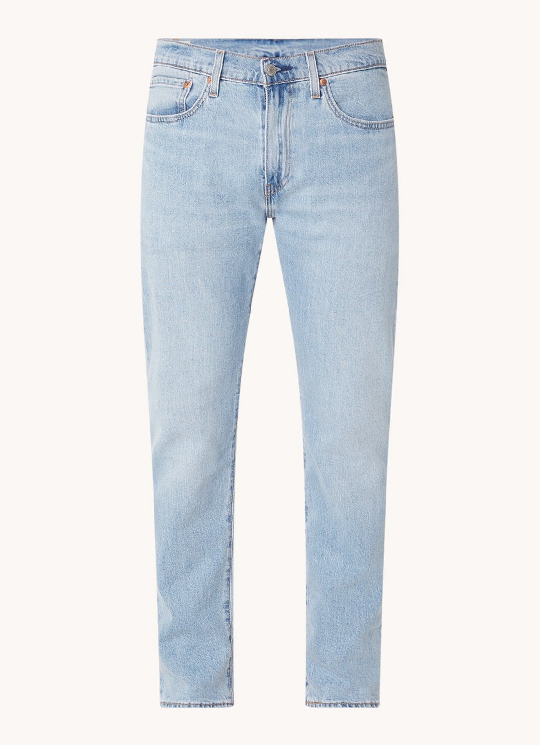 Levi's 502 Slim fit jeans met lichte wassing - voorkant indigo