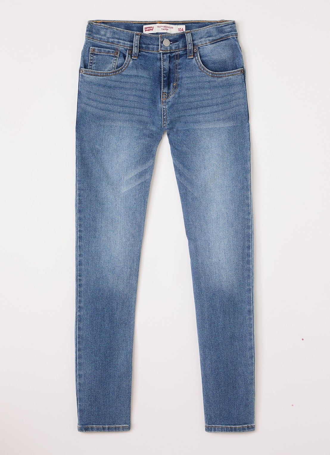 Levi's 502 slim fit jeans met medium wassing - voorkant 2 indigo