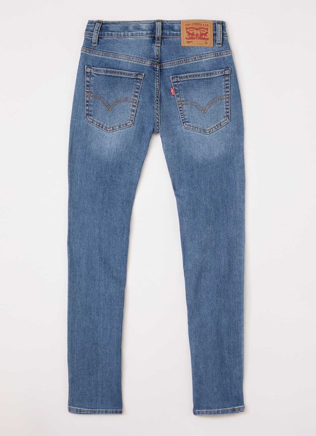 Levi's 502 slim fit jeans met medium wassing - voorkant 3 indigo