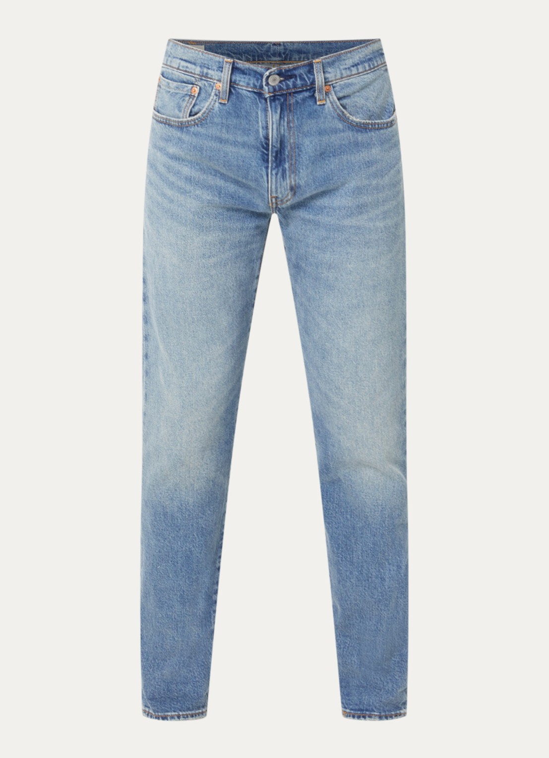 Levi's 502 slim fit jeans met medium wassing - voorkant indigo