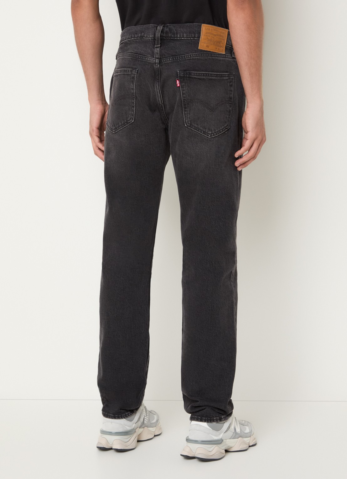 Levi's 502 straight fit jeans met gekleurde wassing - achterkant 5 antraciet