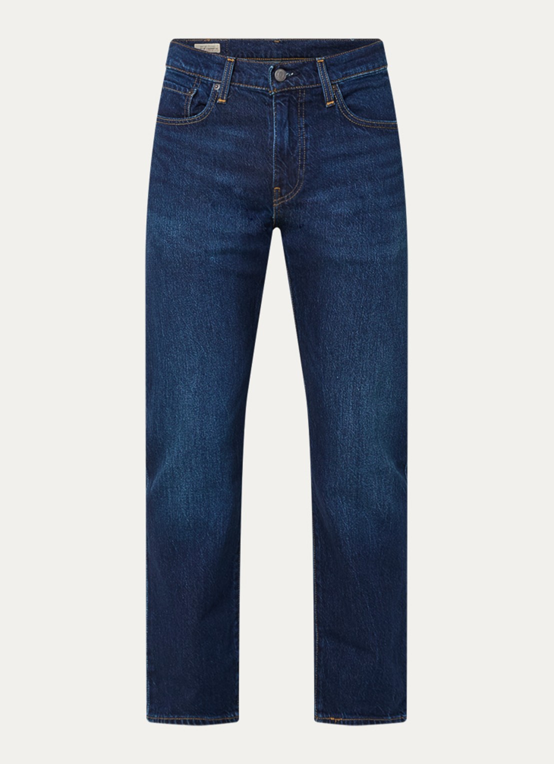Levi's 502 tapered jeans  met donkere wassing - voorkant indigo