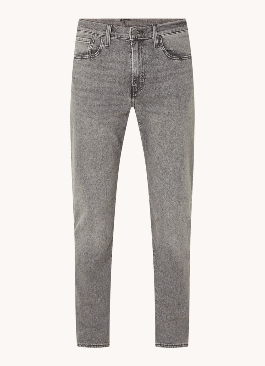Levi's 502 tapered jeans met gekleurde wassing - voorkant grijs
