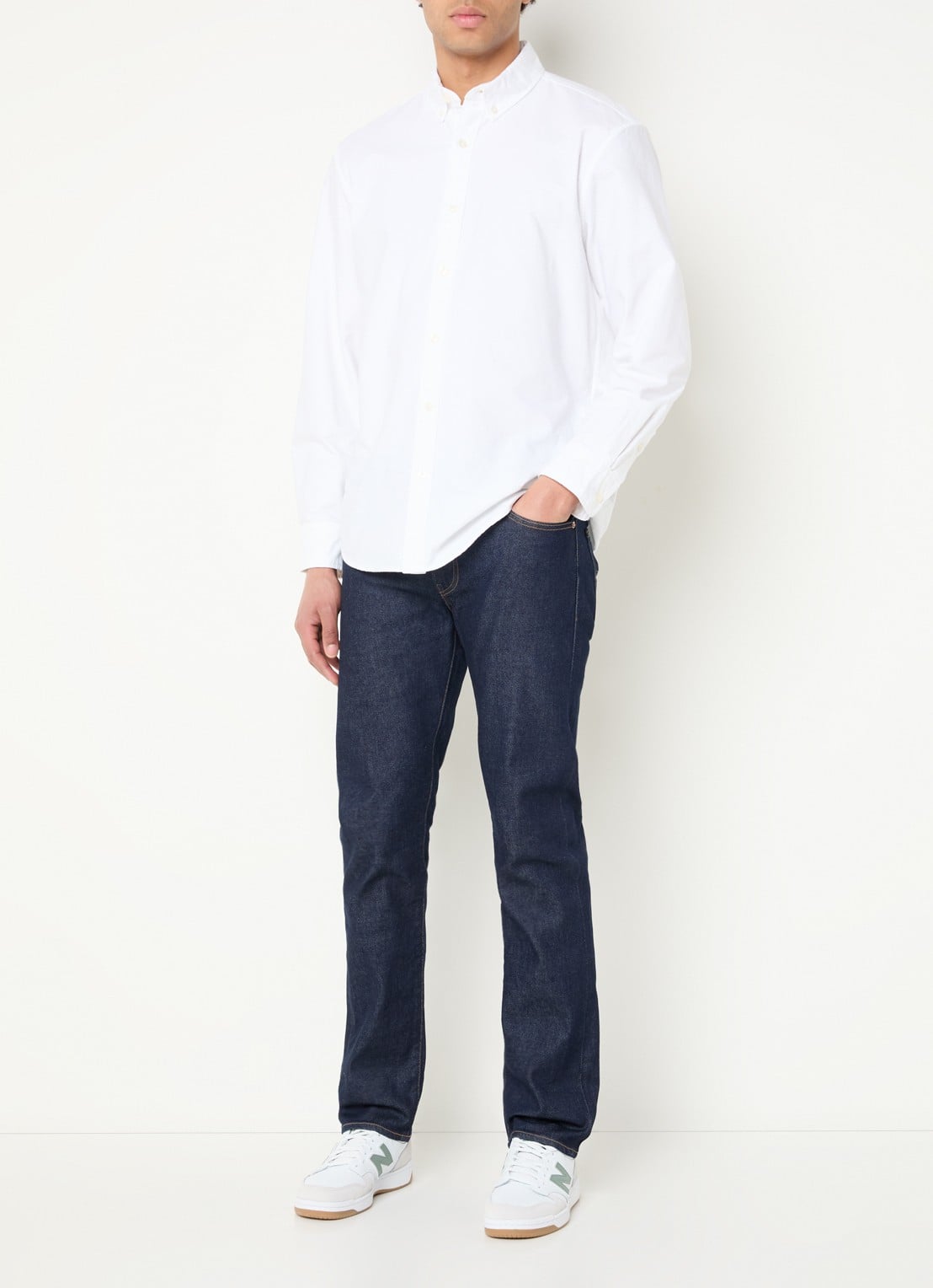 Levi's 511 slim fit jeans met donkere wassing - voorkant 5 indigo