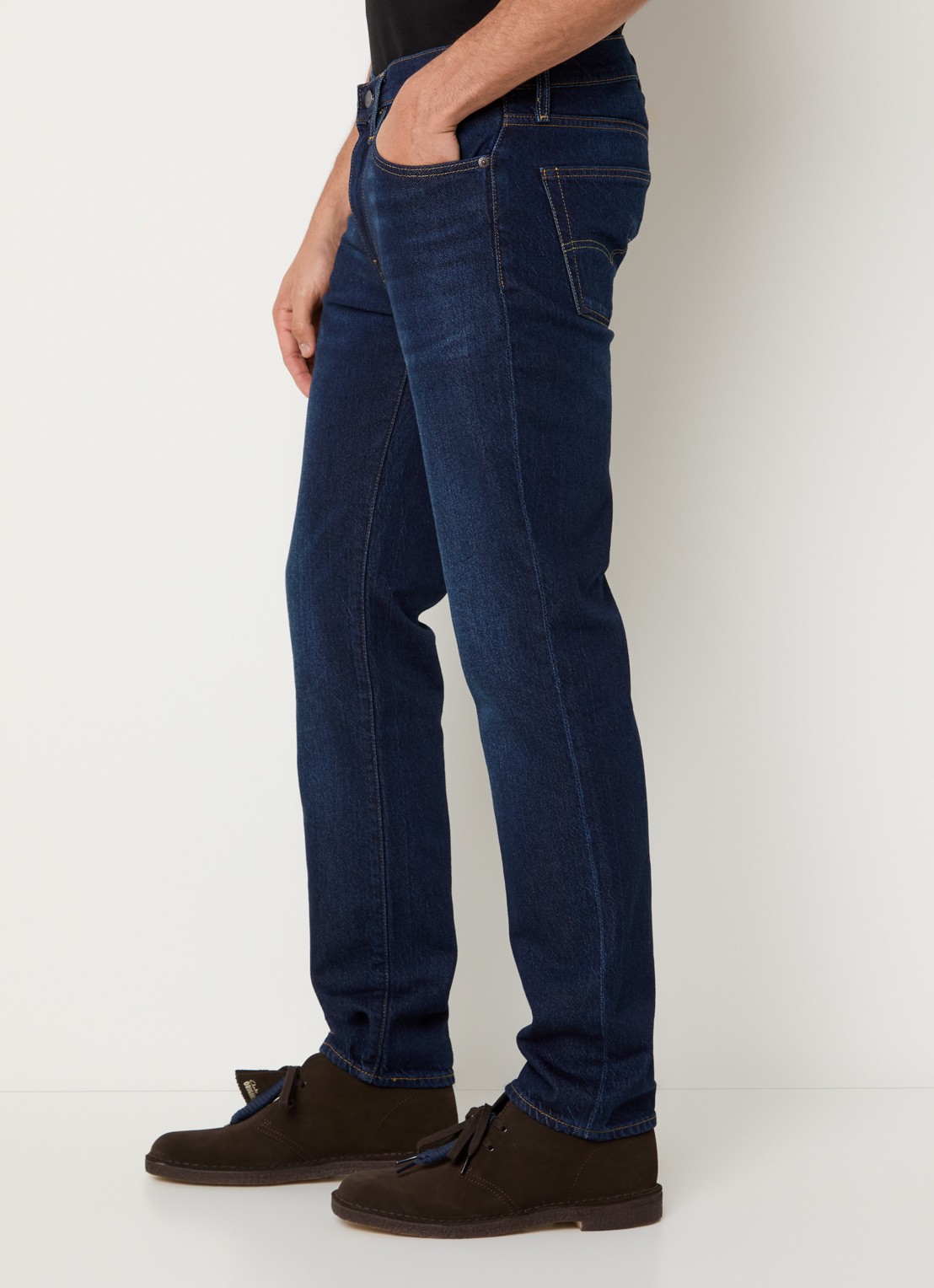 Levi's 511 Slim fit jeans  met donkere wassing - detail 4 indigo
