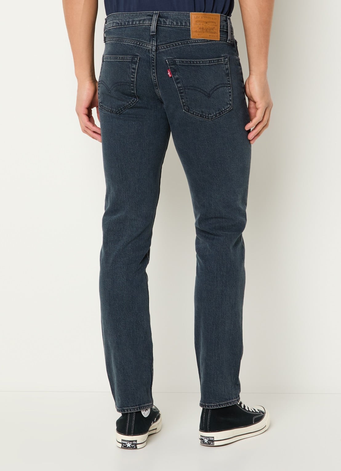 Levi's 511 slim fit jeans met donkere wassing - achterkant 5 indigo