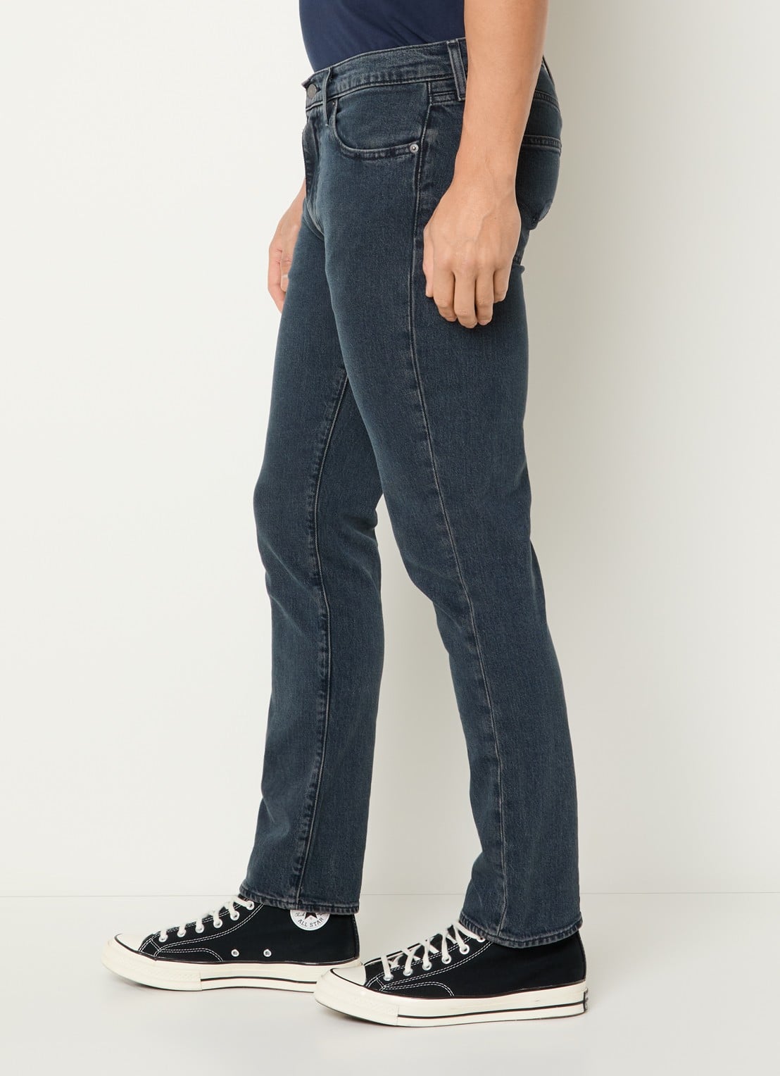 Levi's 511 slim fit jeans met donkere wassing - detail 4 indigo