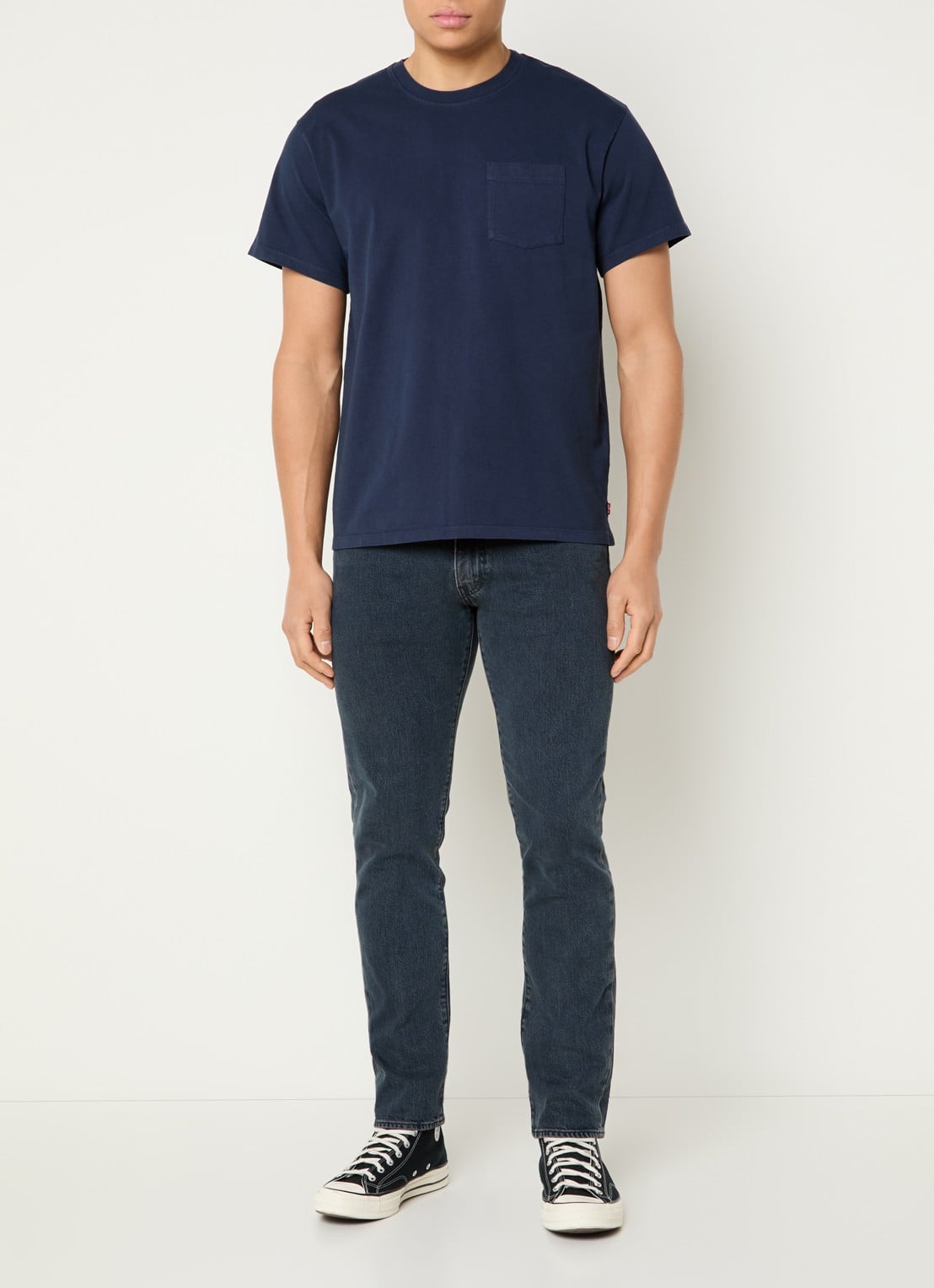 Levi's 511 slim fit jeans met donkere wassing - voorkant 2 indigo