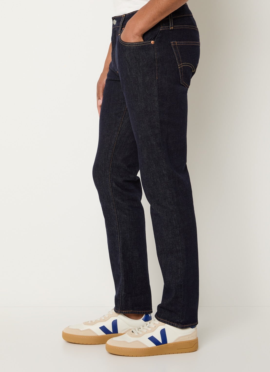 Levi's 511 slim fit jeans met donkere wassing - detail 3 indigo