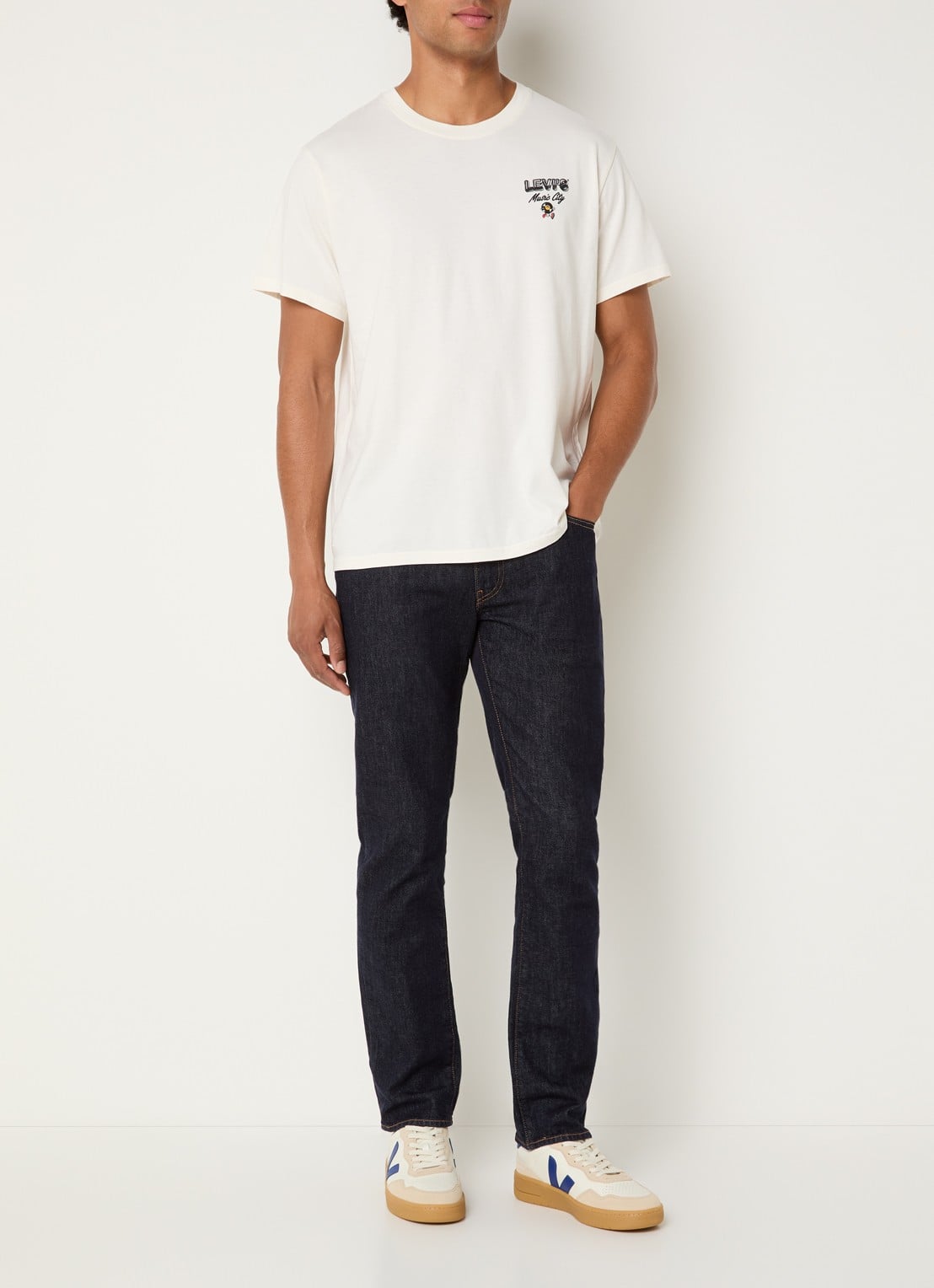 Levi's 511 slim fit jeans met donkere wassing - voorkant 5 indigo