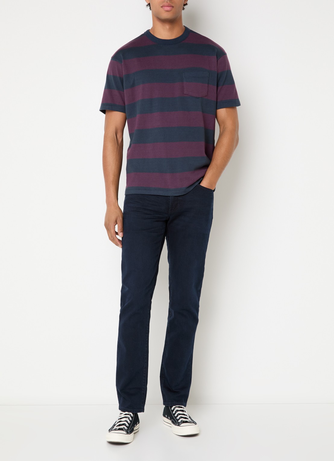 Levi's 511 slim fit jeans met donkere wassing - voorkant 4 indigo