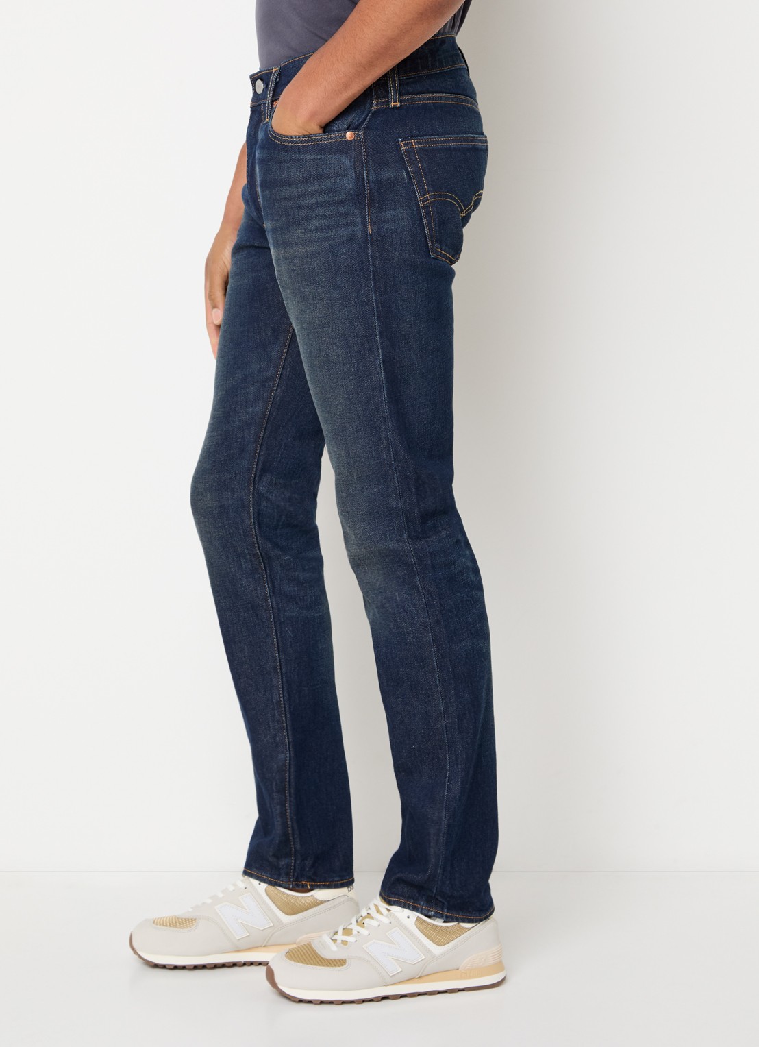 Levi's 511 slim fit jeans met donkere wassing - detail 5 indigo