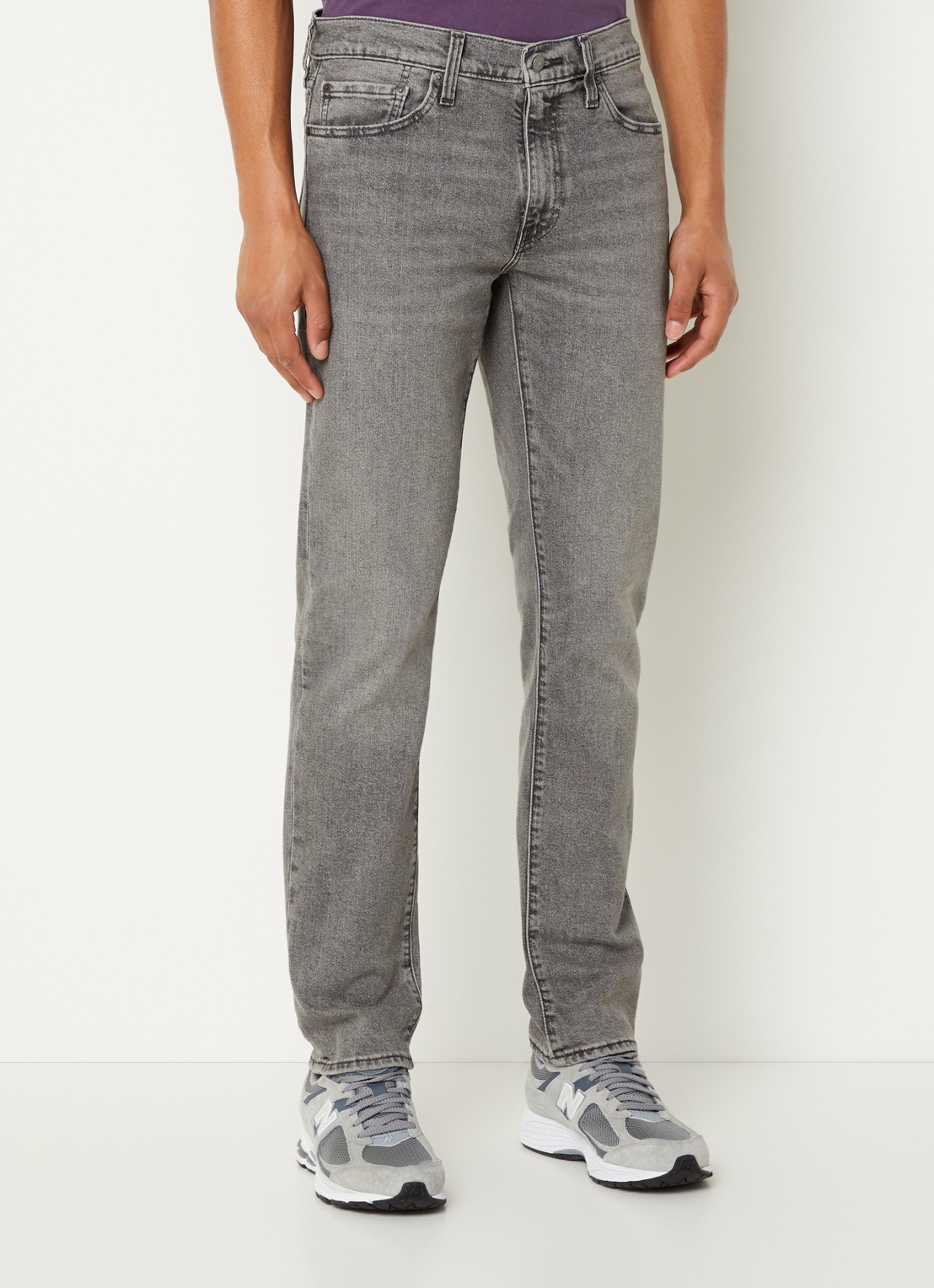 Levi's 511 slim fit jeans met gekleurde wassing - detail 4 grijs