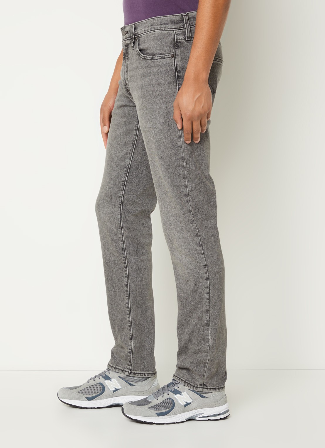 Levi's 511 slim fit jeans met gekleurde wassing - detail 5 grijs