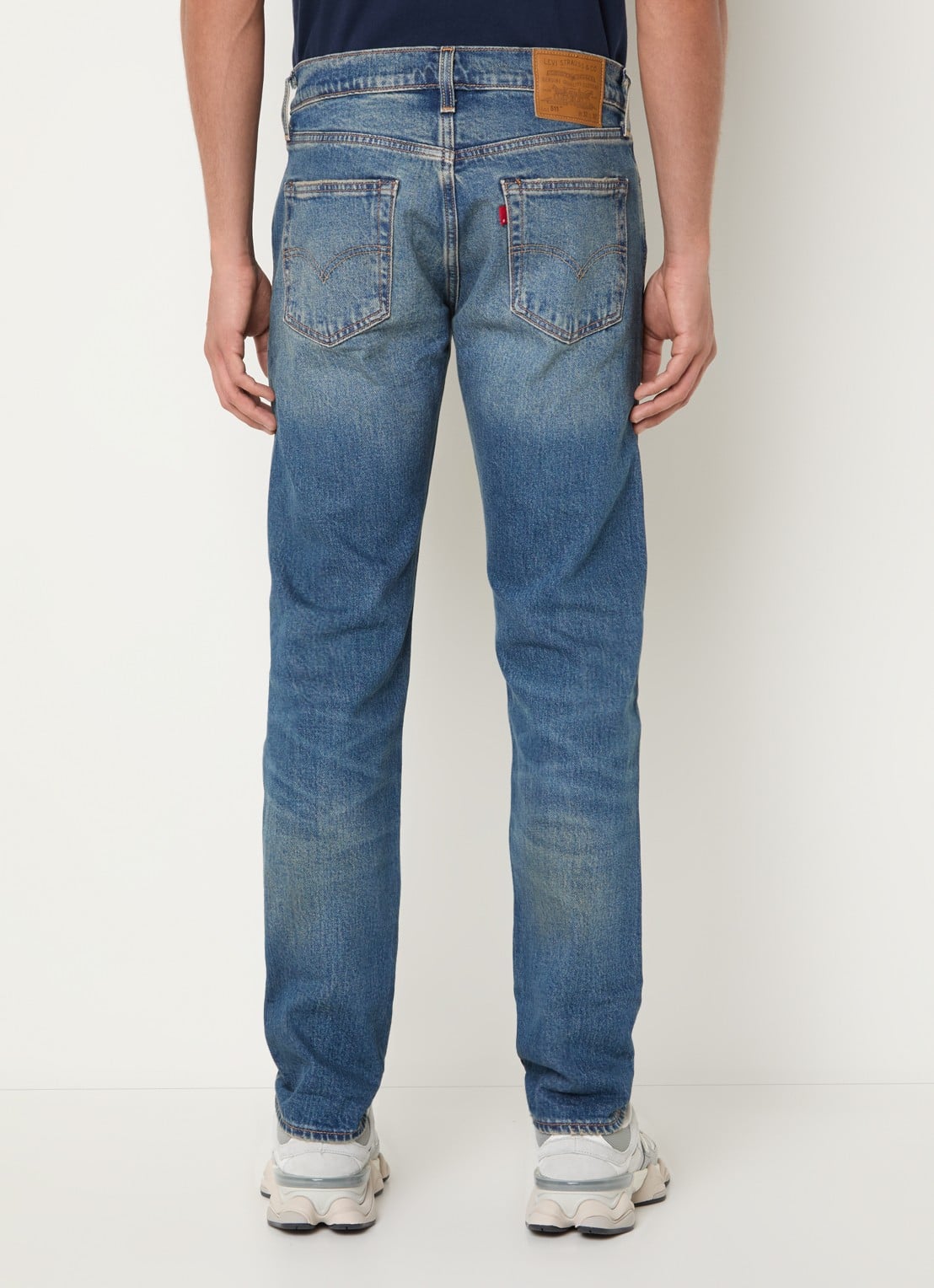 Levi's 511 slim fit jeans met gekleurde wassing - achterkant indigo