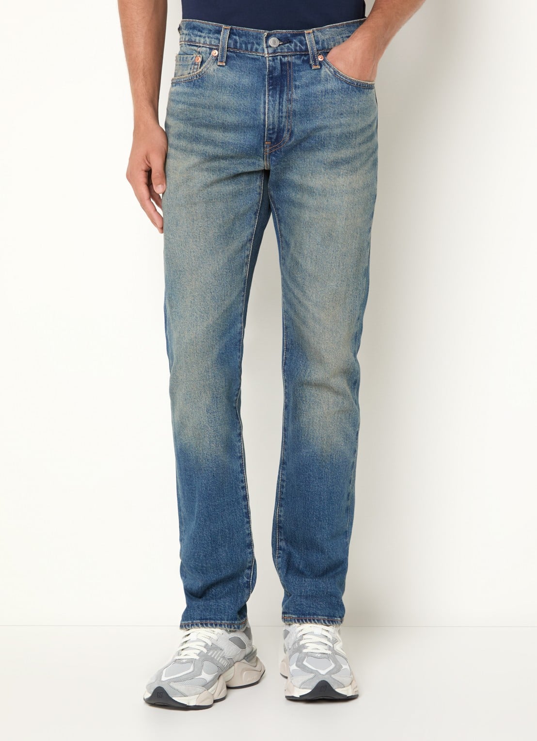 Levi's 511 slim fit jeans met gekleurde wassing - detail 4 indigo