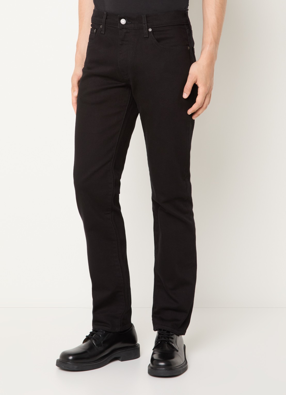 Levi's 511 slim fit jeans met gekleurde wassing - detail zwart