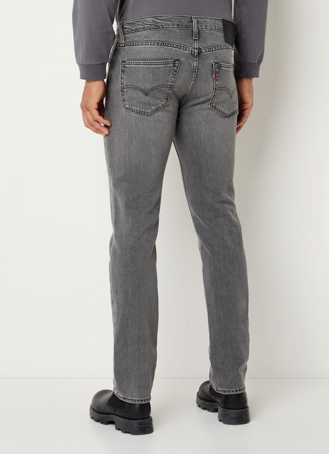 Levi's 511 slim fit jeans met gekleurde wassing - achterkant grijs