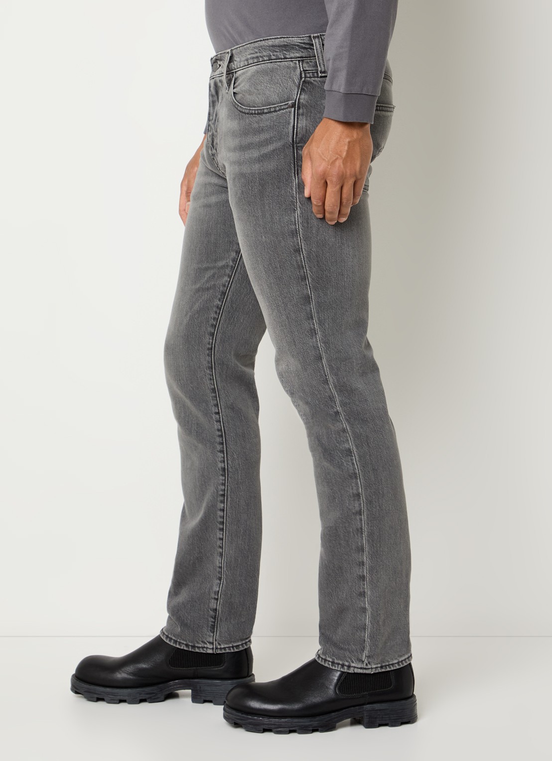 Levi's 511 slim fit jeans met gekleurde wassing - detail 5 grijs