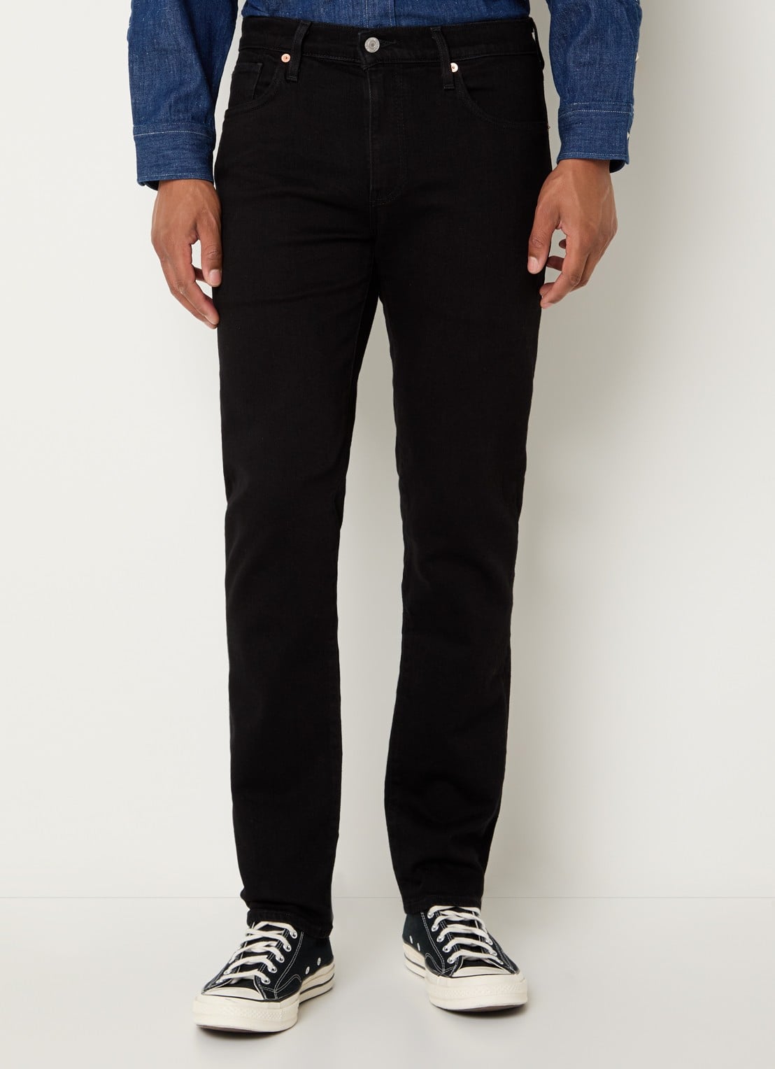 Levi's 511 slim fit jeans met gekleurde wassing - detail 2 zwart
