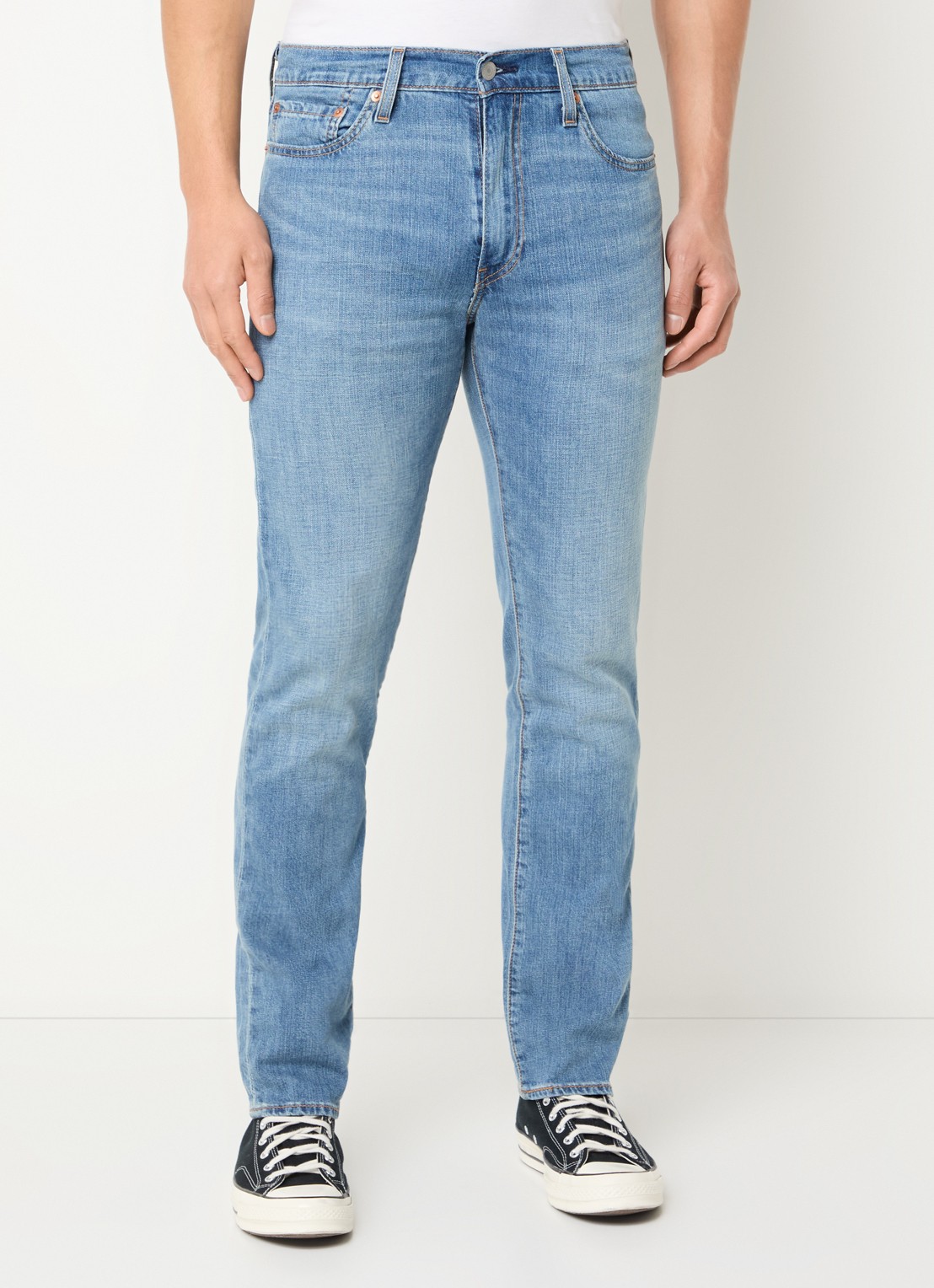 Levi's 511 slim fit jeans met lichte wassing - detail 4 indigo