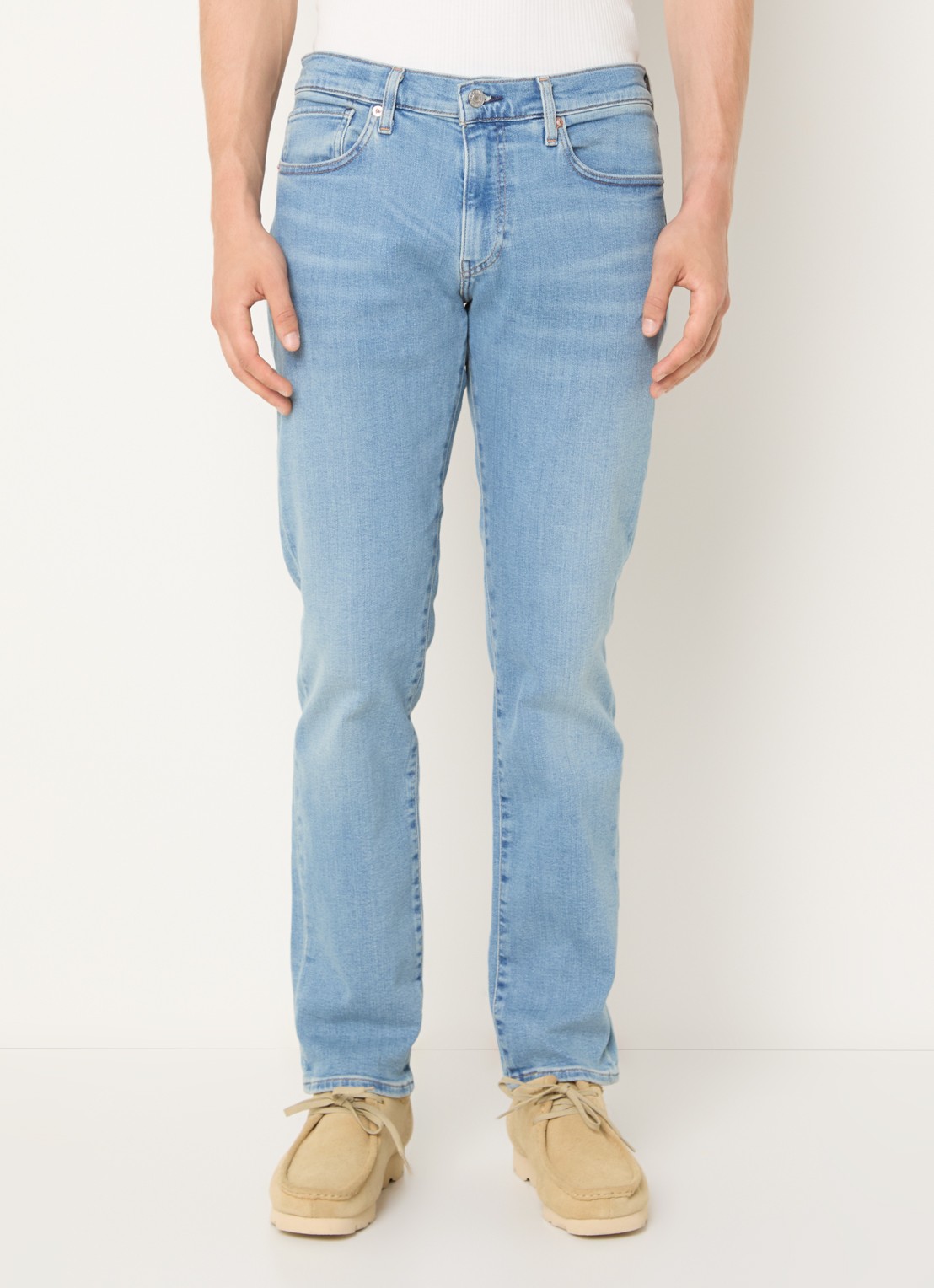 Levi's 511 slim fit jeans met lichte wassing - detail indigo