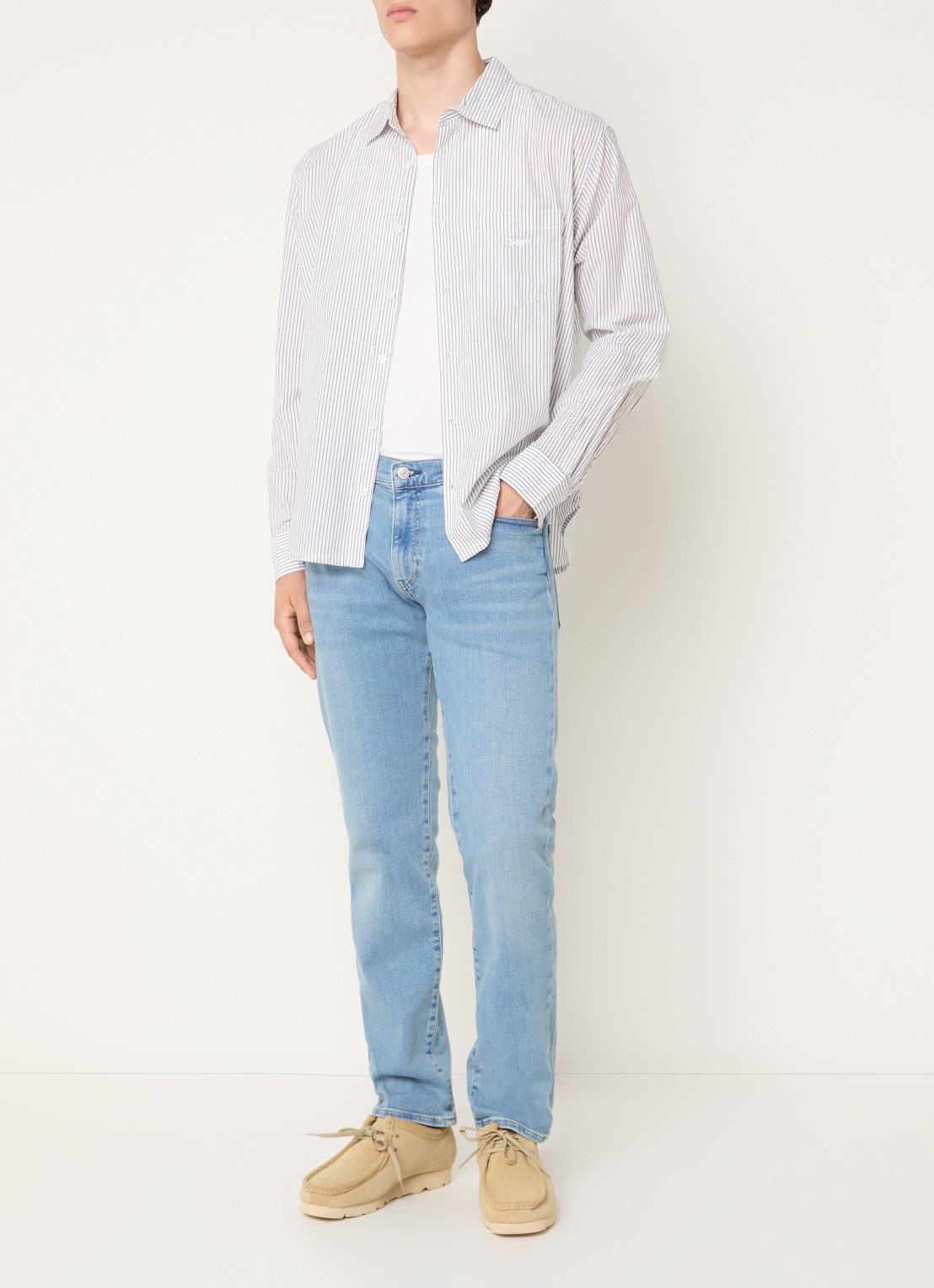 Levi's 511 slim fit jeans met lichte wassing - voorkant 4 indigo