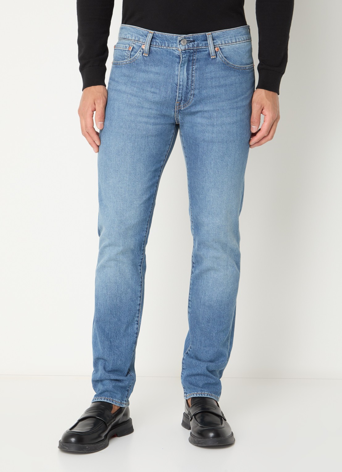 Levi's 511 slim fit jeans met medium wassing en steekzakken - detail 4 indigo