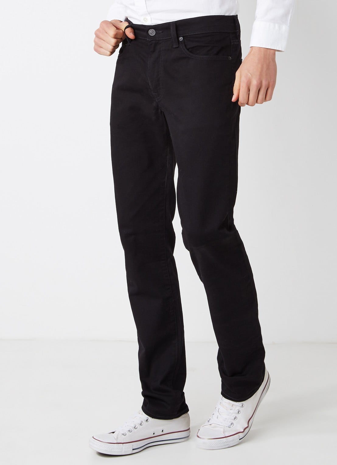 Levi's 511 slim fit jeans met stretch - detail 4 zwart
