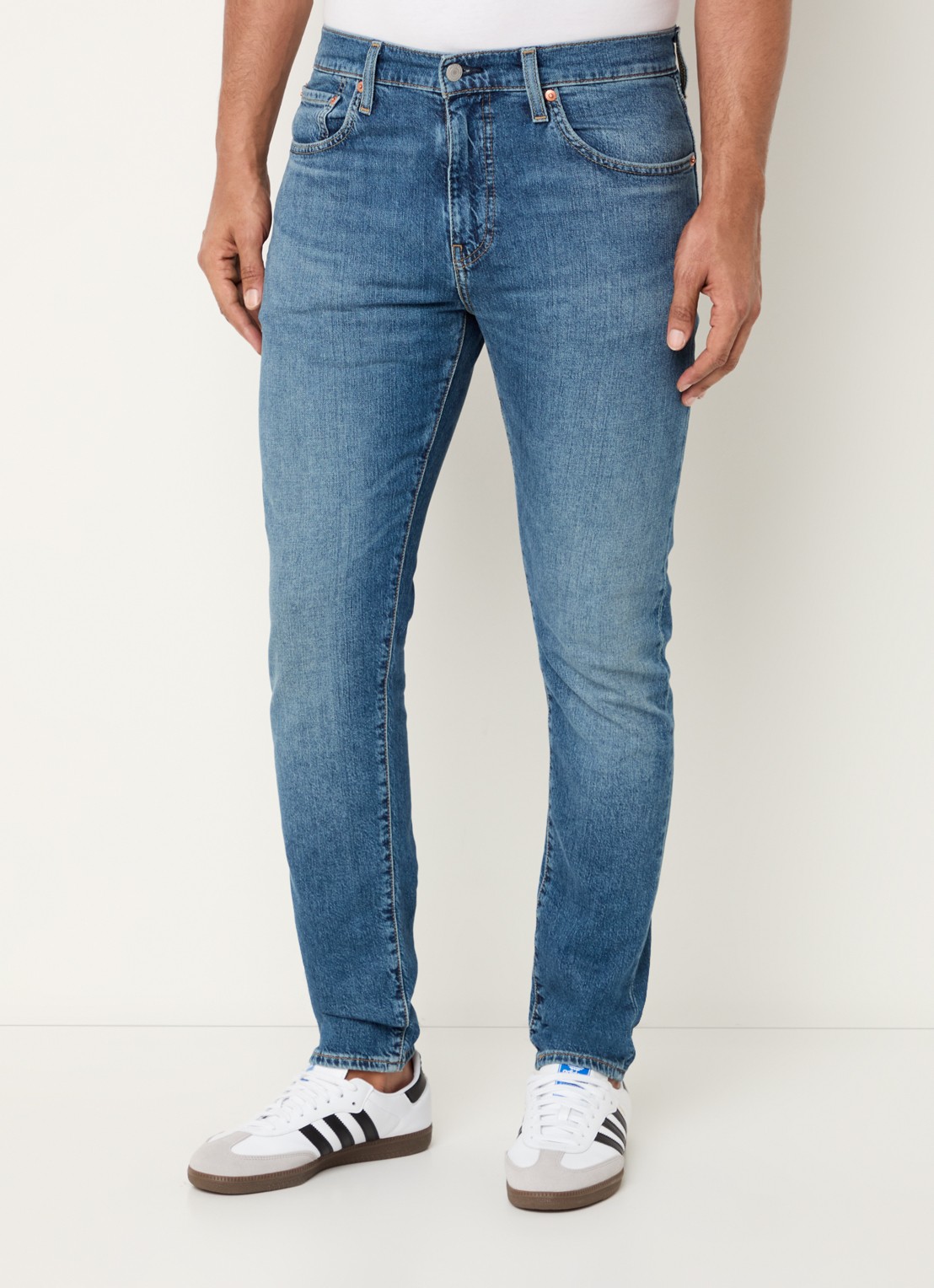 Levi's 512 slim fit jeans met donkere wassing - detail 4 indigo
