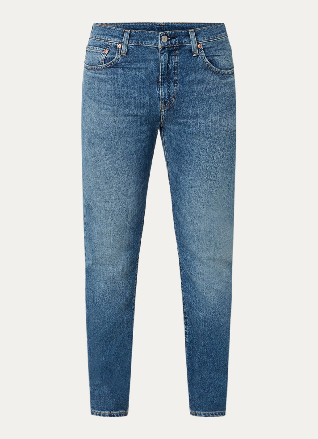 Levi's 512 slim fit jeans met donkere wassing - voorkant 2 indigo