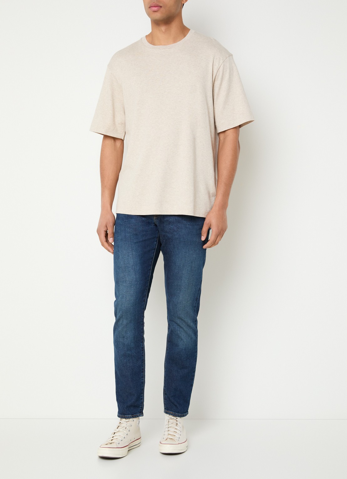 Levi's 512 slim fit jeans met donkere wassing - voorkant 2 indigo