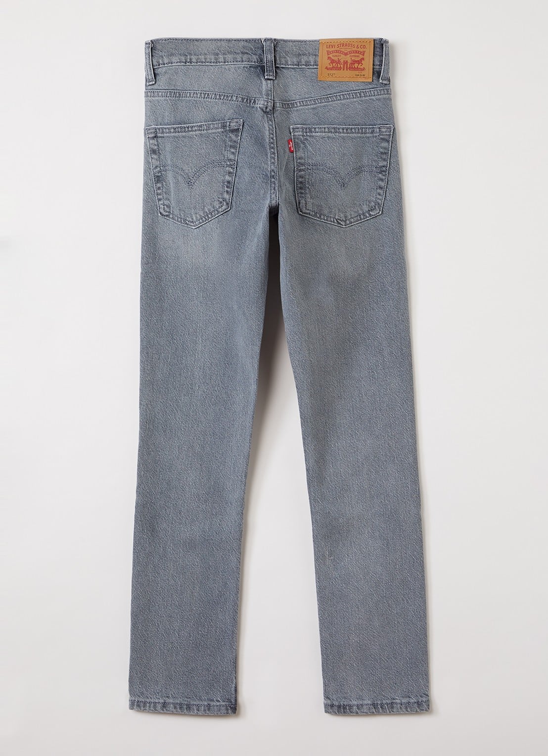 Levi's 512 slim fit jeans - voorkant 2 middengrijs