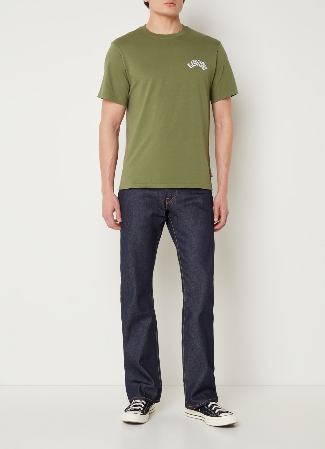 Levi's 517 Bootcut jeans met donkere wassing - voorkant 4 indigo