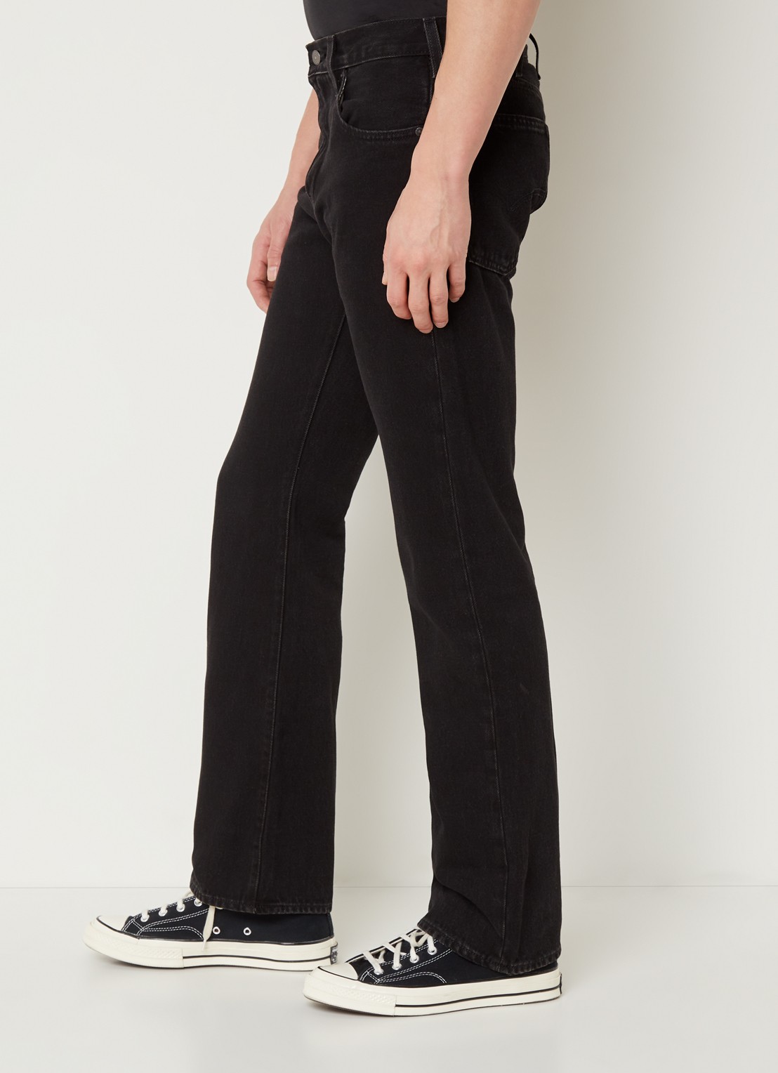 Levi's 517 Bootcut jeans met gekleurde wassing - detail 5 zwart