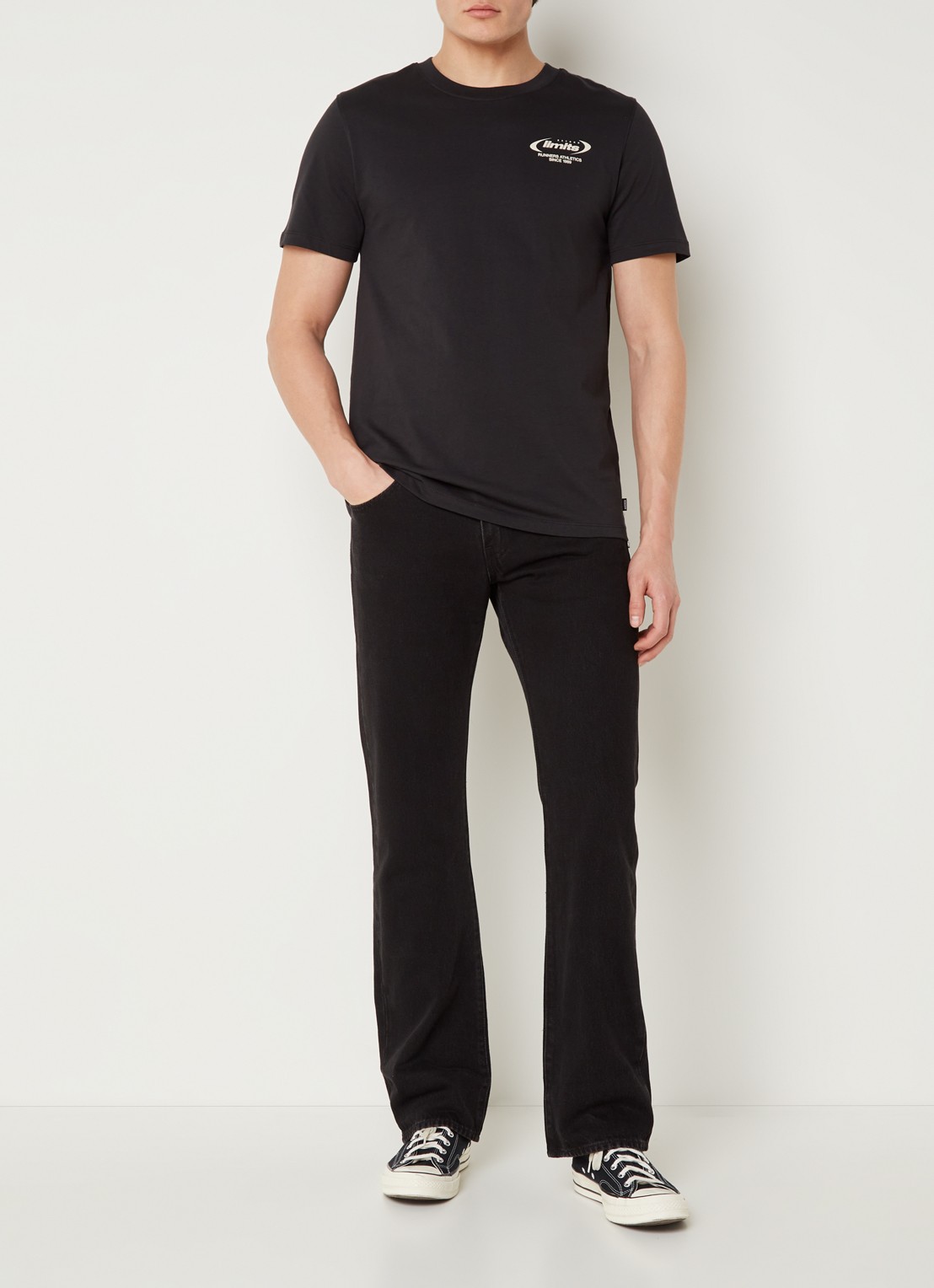 Levi's 517 Bootcut jeans met gekleurde wassing - voorkant 2 zwart