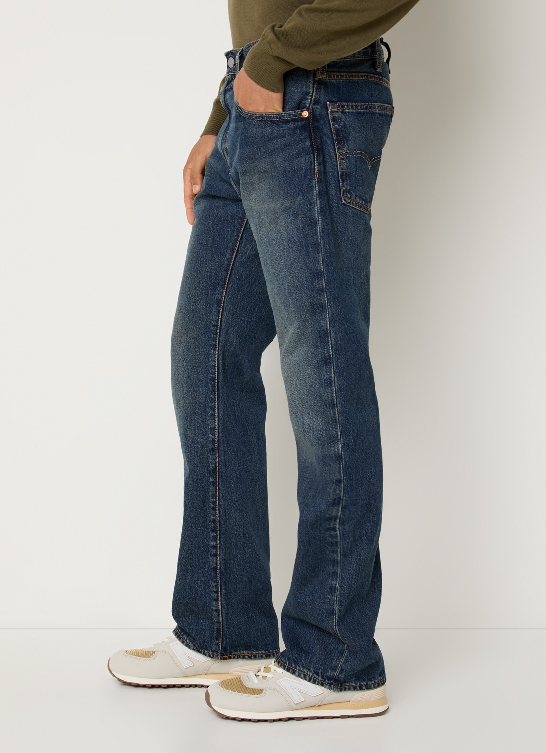 Levi's 517 Straight leg jeans met donkere wassing - detail 4 indigo