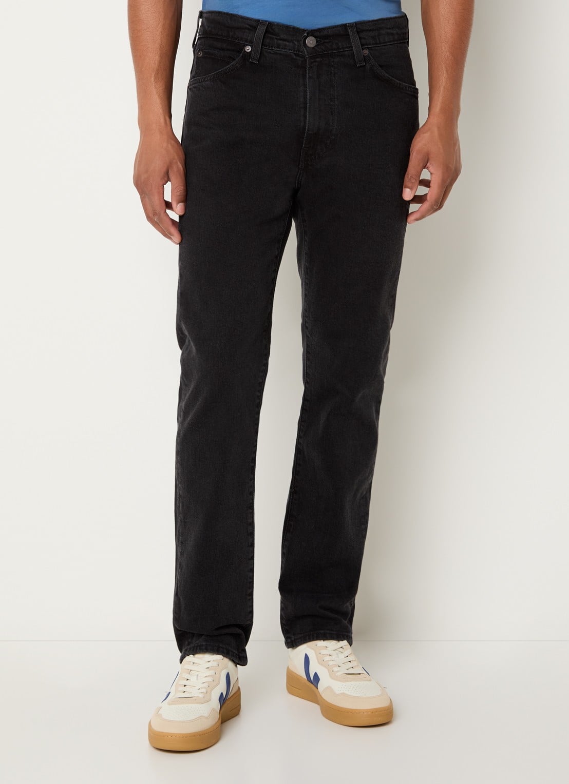 Levi's 518 slim fit jeans met gekleurde wassing - detail 2 zwart