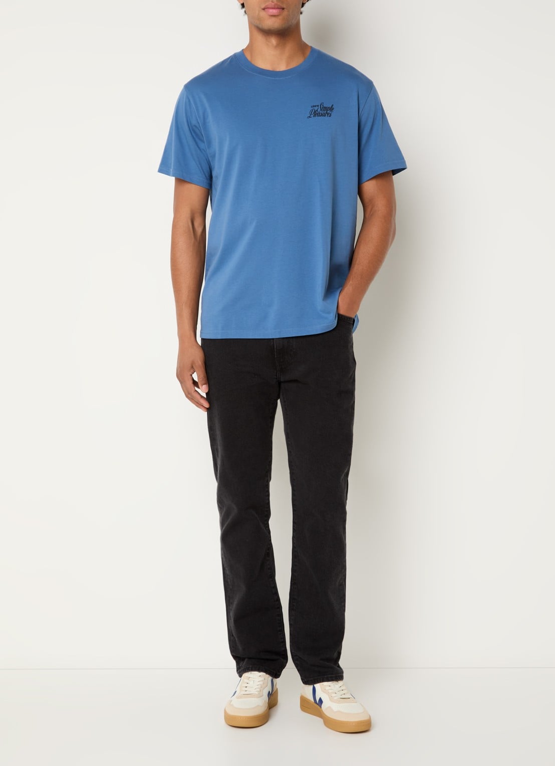 Levi's 518 slim fit jeans met gekleurde wassing - voorkant 5 zwart