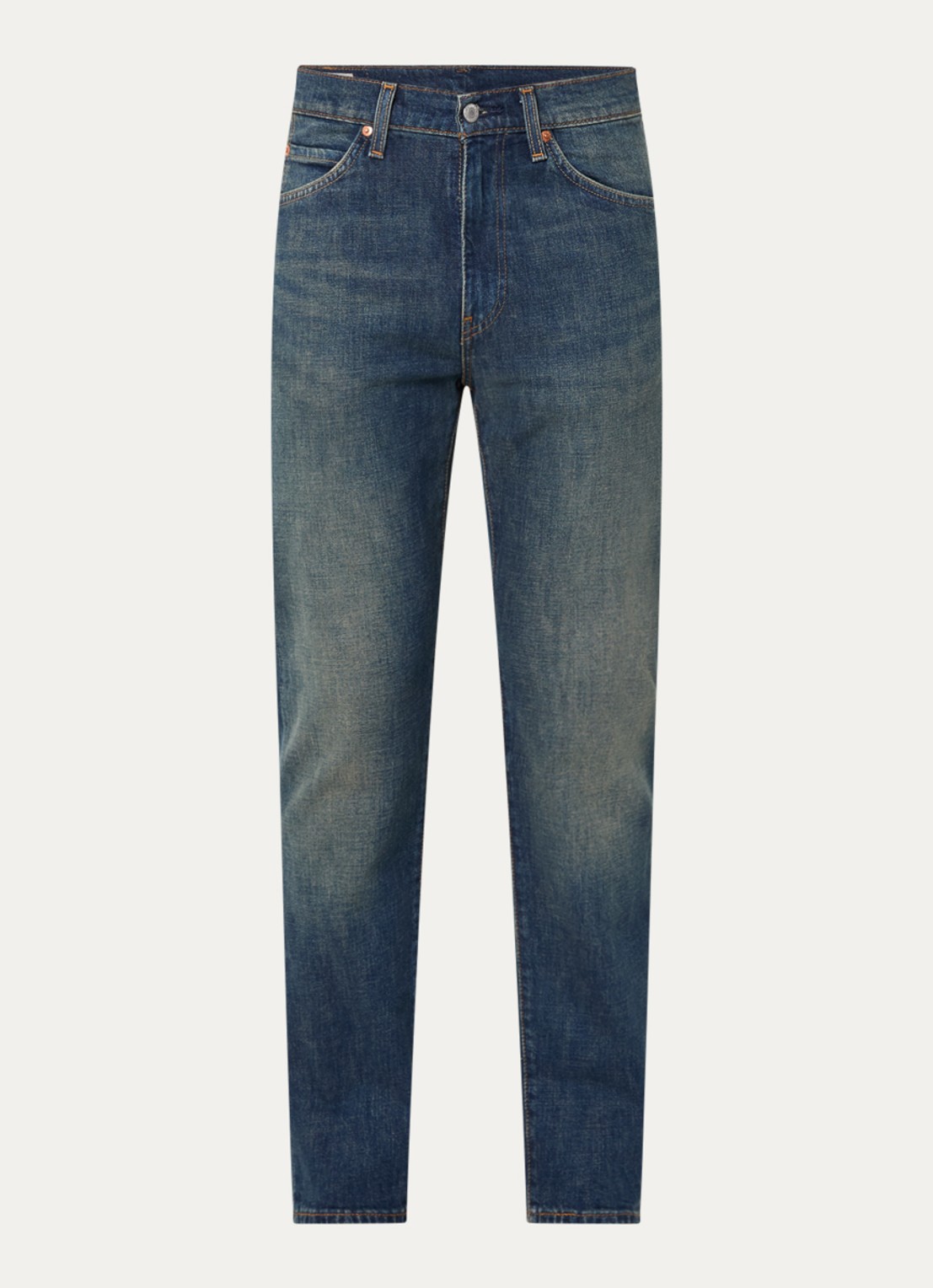 Levi's 518 slim fit jeans met medium wassing - voorkant 4 indigo