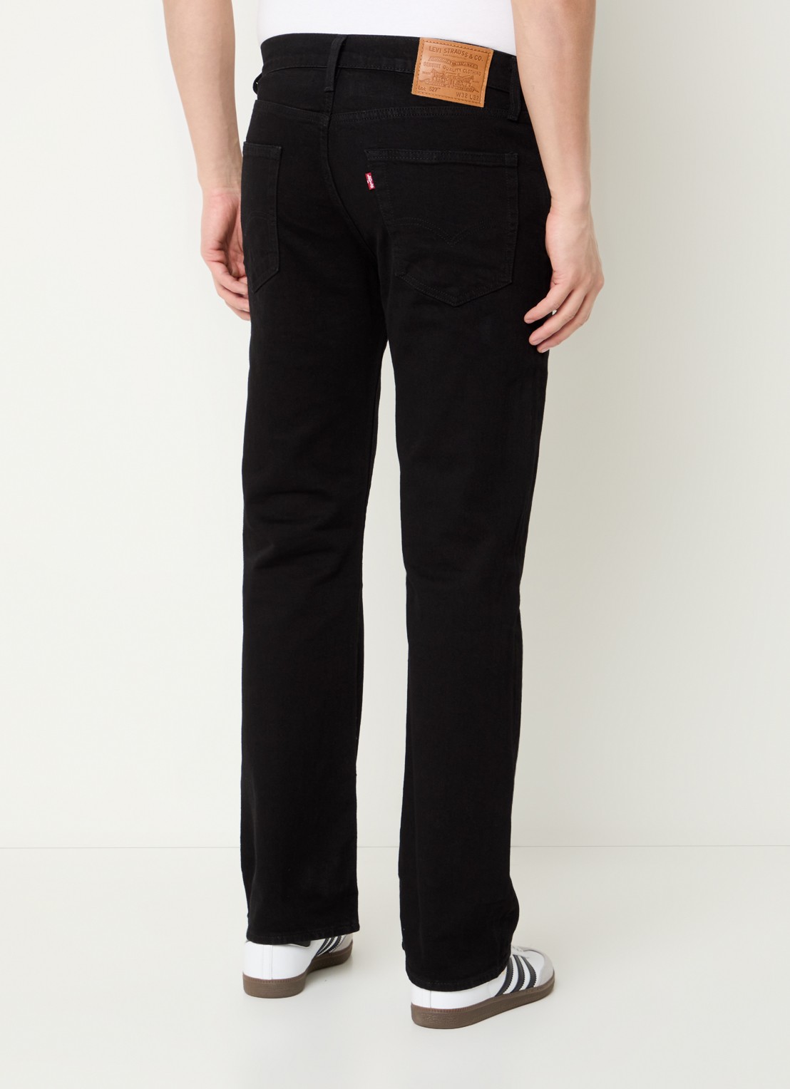 Levi's 527 Slim bootcut jeans met gekleurde wassing - achterkant 5 zwart