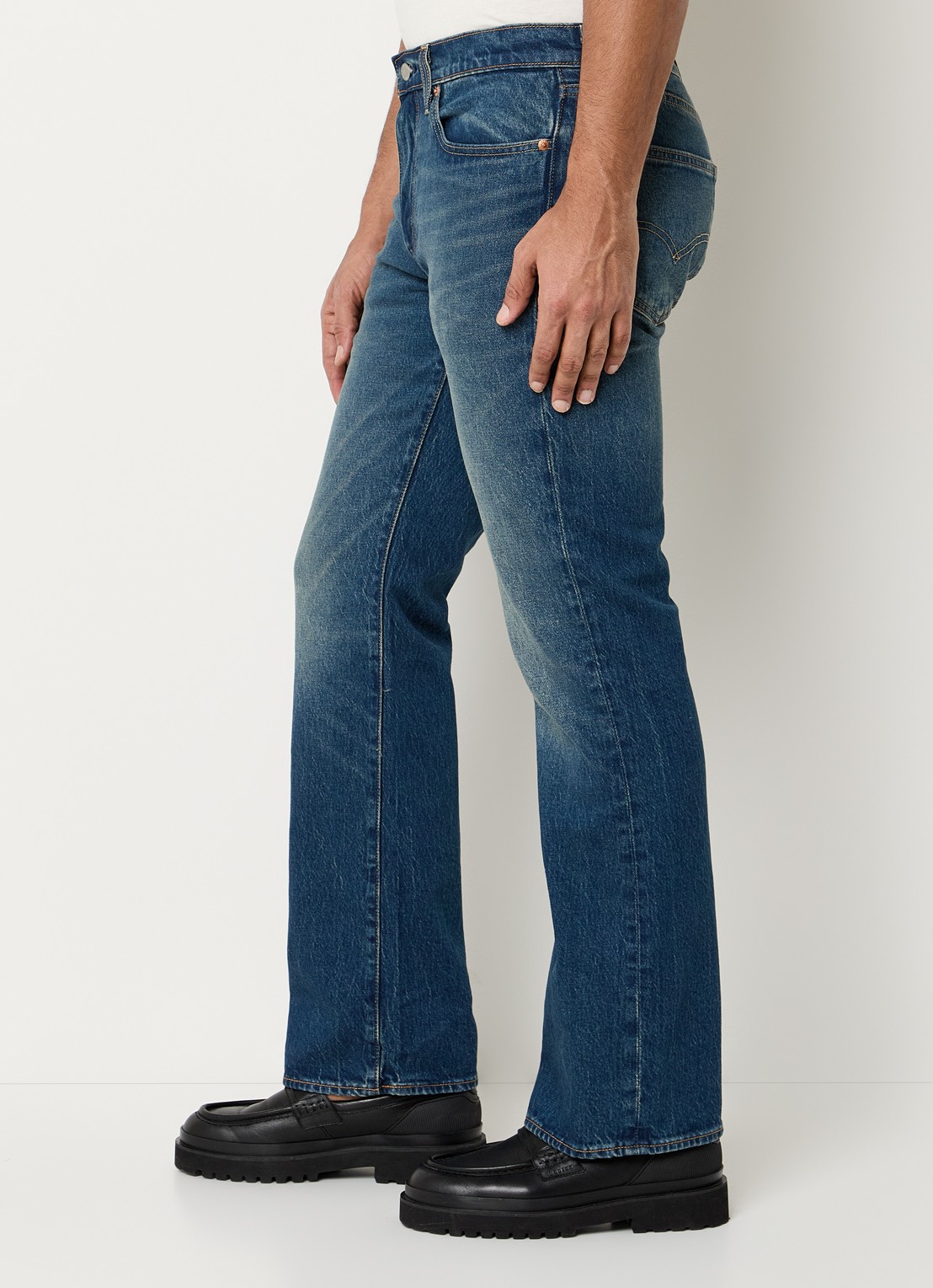 Levi's 527 slim fit jeans met donkere wassing - detail 5 indigo