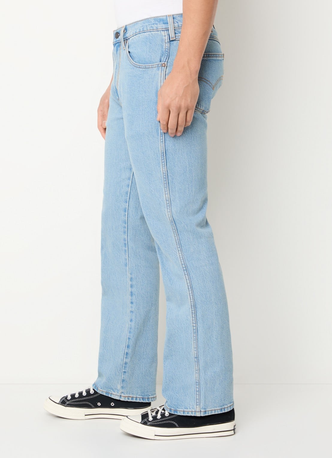 Levi's 537 slim fit jeans met lichte wassing - detail 4 indigo