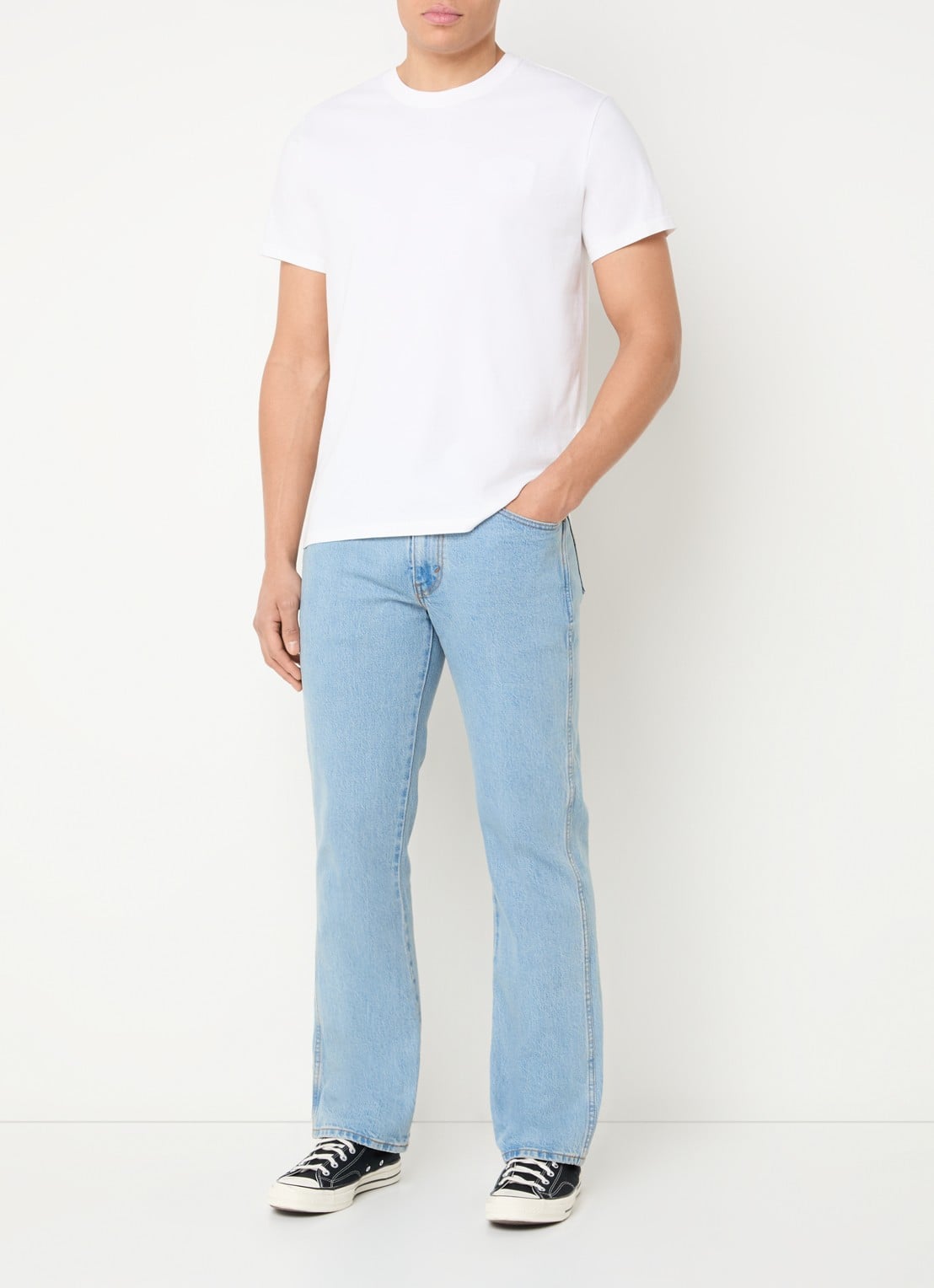 Levi's 537 slim fit jeans met lichte wassing - voorkant 2 indigo