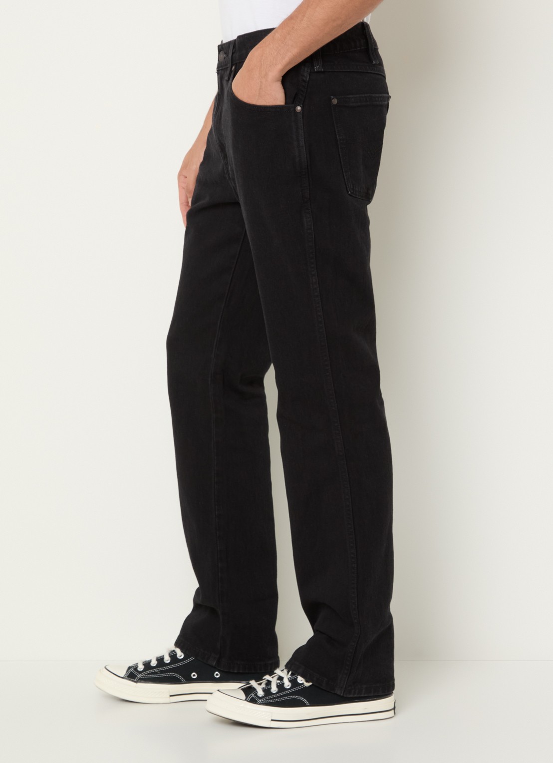 Levi's 537 straight fit jeans met gekleurde wassing - detail 5 zwart