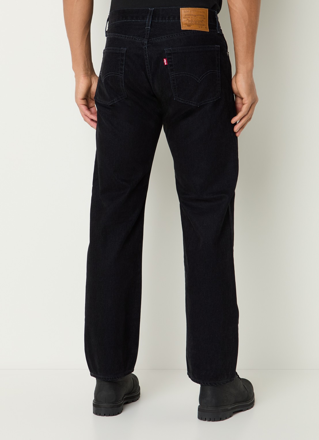 Levi's 555 straight leg jeans met gekleurde wassing - achterkant indigo